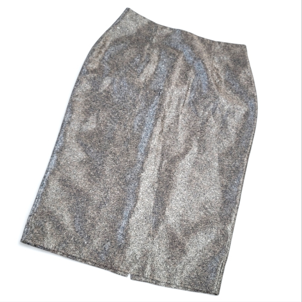 Worthington Evening Skirt Size 8 Bronze Antiqued Gold Tone Holiday Party